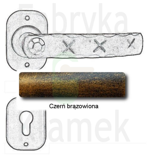 czerń brązowiona czerń brązowiona