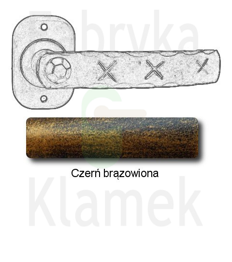 czerń brązowiona czerń brązowiona