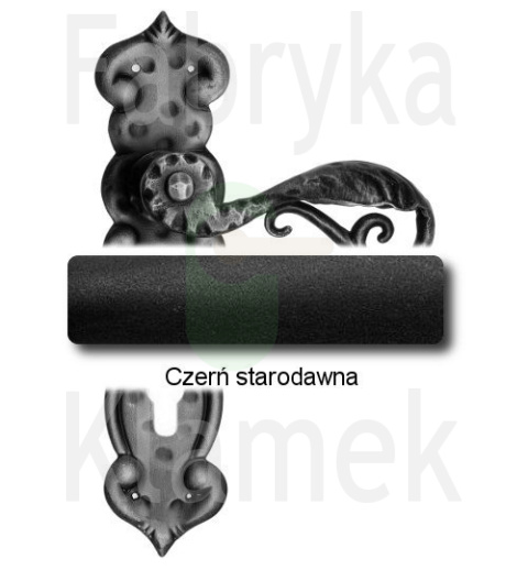 Klamka Kajmiła 507 na wkladkę rozstaw 90 mm Klamka Kajmiła 507 na wkladkę rozstaw 90 mm