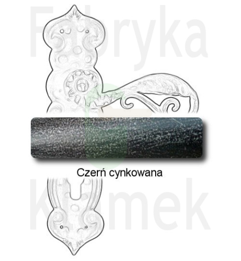 Klamka Kajmiła 507 na wkladkę rozstaw 90 mm Klamka Kajmiła 507 na wkladkę rozstaw 90 mm