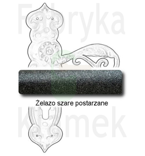 Klamka Kajmiła 507 na wkladkę rozstaw 90 mm Klamka Kajmiła 507 na wkladkę rozstaw 90 mm