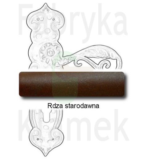 Klamka Kajmiła 507 na wkladkę rozstaw 90 mm Klamka Kajmiła 507 na wkladkę rozstaw 90 mm