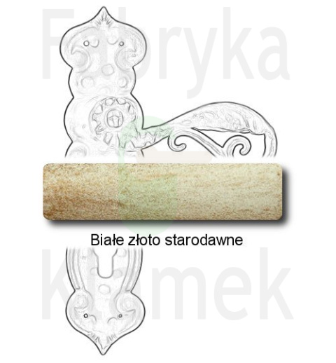 Klamka Kajmiła 507 na wkladkę rozstaw 90 mm Klamka Kajmiła 507 na wkladkę rozstaw 90 mm