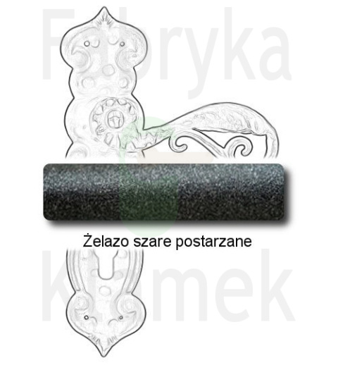 Klamka Kajmiła 507 na wkladkę rozstaw 92 mm Klamka Kajmiła 507 na wkladkę rozstaw 92 mm