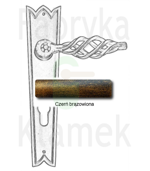 czerń brązowiona czerń brązowiona