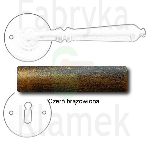 czerń brązowiona czerń brązowiona