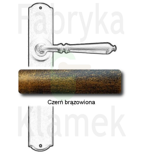 czerń brązowiona czerń brązowiona