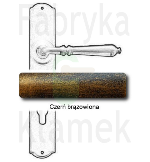 czerń brązowiona czerń brązowiona