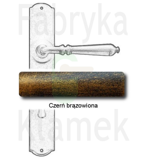czerń brązowiona czerń brązowiona