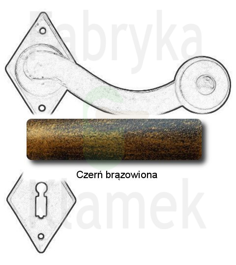 czerń brązowiona czerń brązowiona