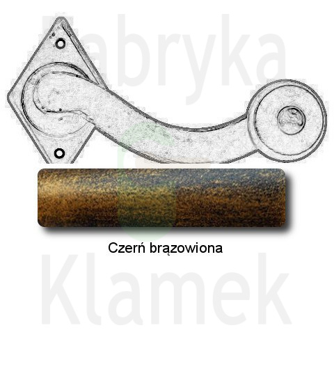 czerń brązowiona czerń brązowiona