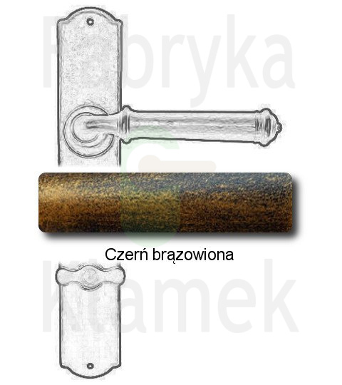 czerń brązowiona czerń brązowiona