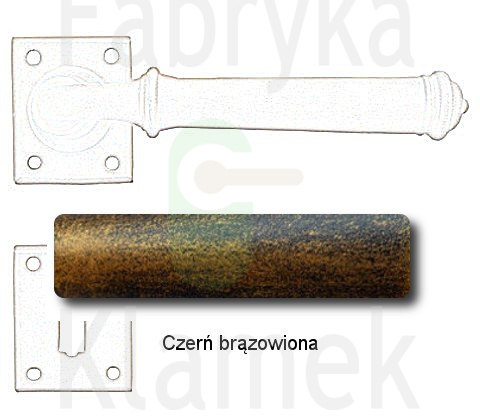 czerń brązowiona czerń brązowiona