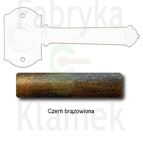 czerń brązowiona czerń brązowiona