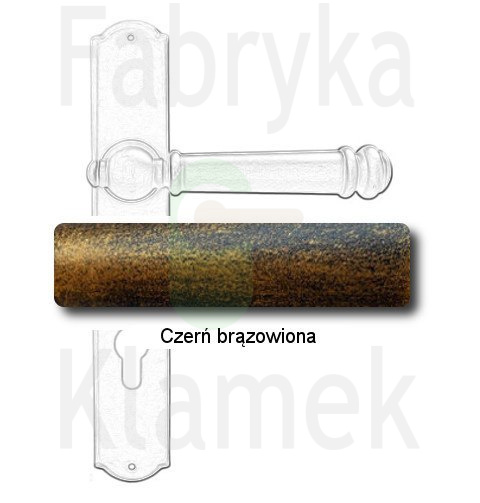 czerń brązowiona czerń brązowiona