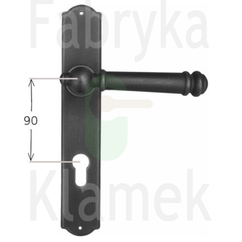 Klamka Brema 2950 na wkładkę rozstaw 90 mm Klamka Brema 2950 na wkładkę rozstaw 90 mm