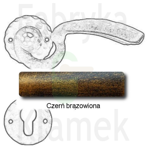 czerń brązowiona czerń brązowiona