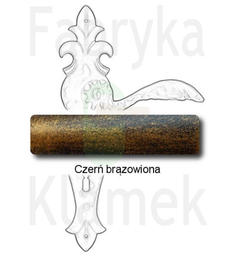 czerń brązowiona czerń brązowiona