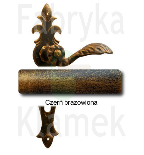 czerń brązowiona czerń brązowiona