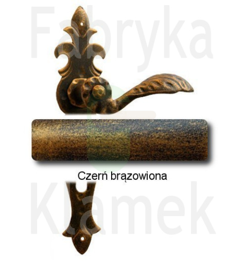 czerń brązowiona czerń brązowiona