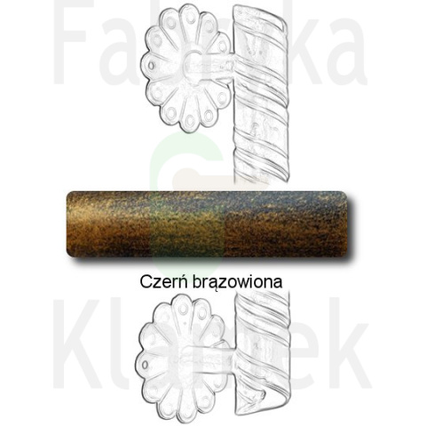 czerń brązowiona czerń brązowiona