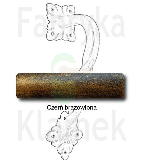 czerń brązowiona czerń brązowiona