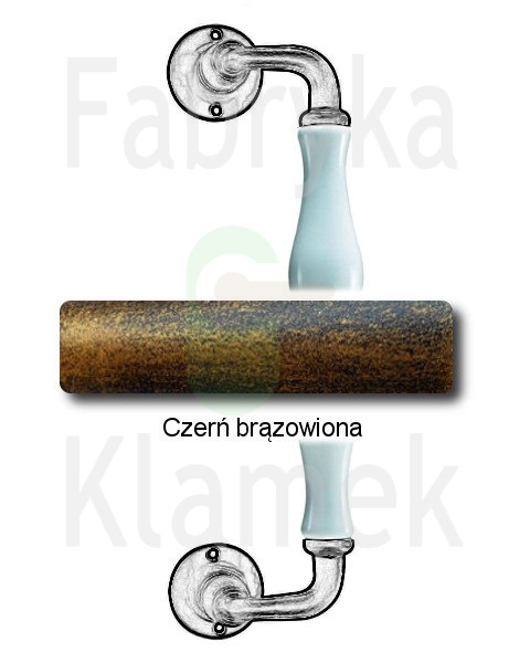 czerń brązowiona czerń brązowiona