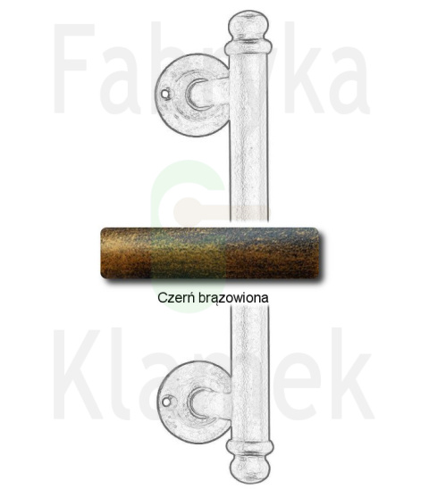 czerń brązowiona czerń brązowiona