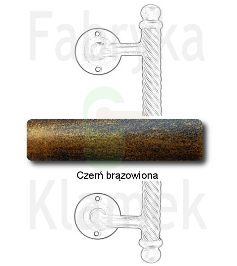 czerń brązowiona czerń brązowiona