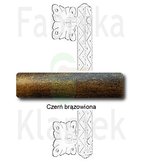 czerń brązowiona czerń brązowiona
