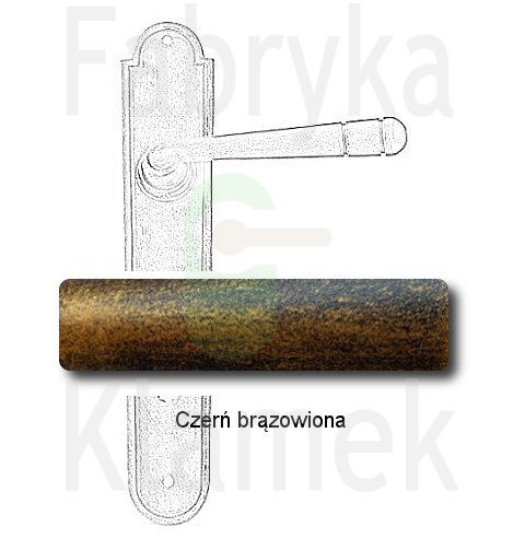 czerń brązowiona czerń brązowiona