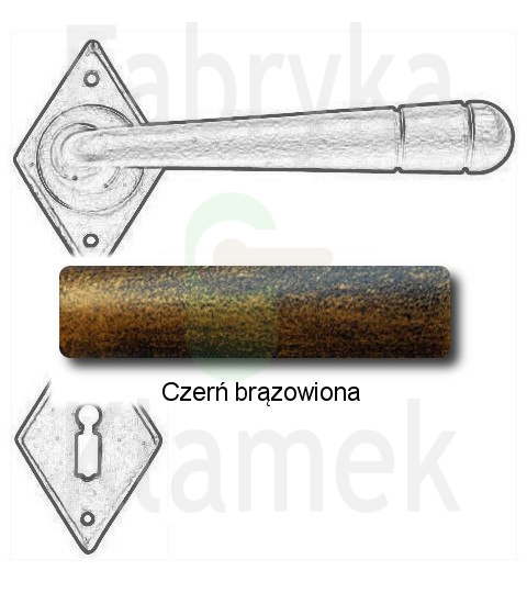 czerń brązowiona czerń brązowiona