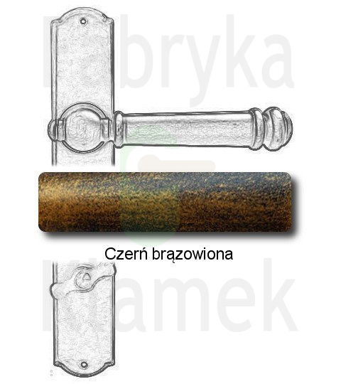 czerń brązowiona czerń brązowiona