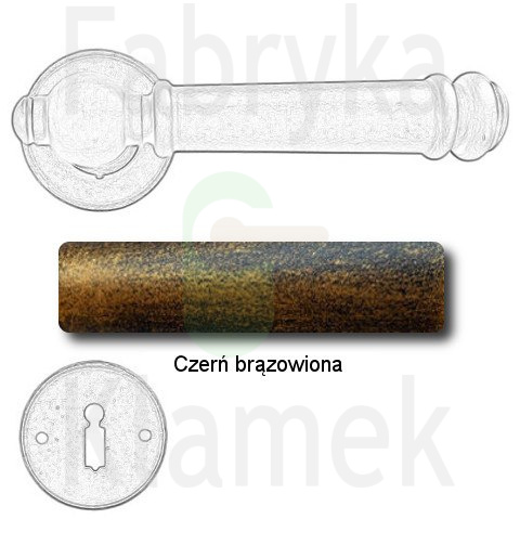 czerń brązowiona czerń brązowiona