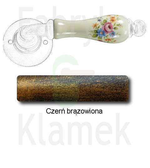 czerń brązowiona czerń brązowiona