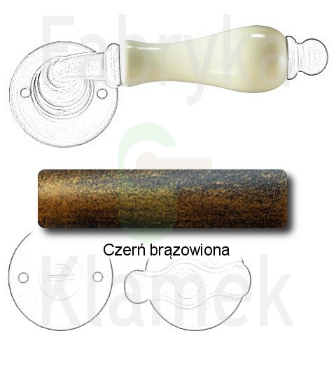 czerń brązowiona czerń brązowiona