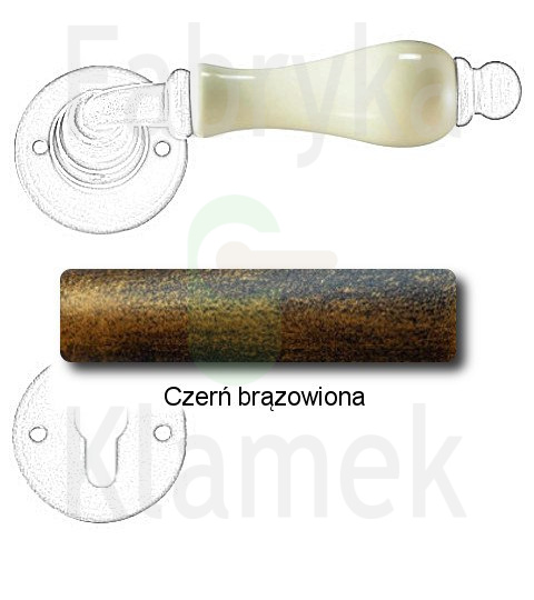 czerń brązowiona czerń brązowiona