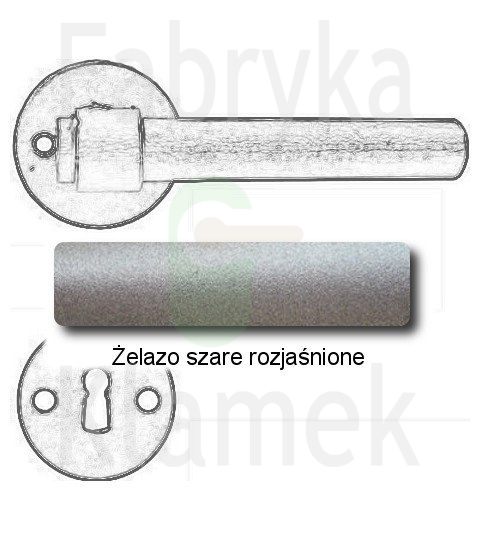 Klamka Milano 1831 RUN z rozetą na klucz Klamka Milano 1831 RUN z rozetą na klucz