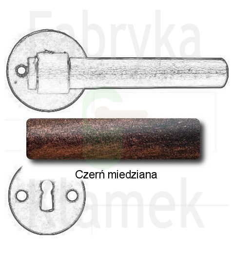 Klamka Milano 1831 RUN z rozetą na klucz Klamka Milano 1831 RUN z rozetą na klucz