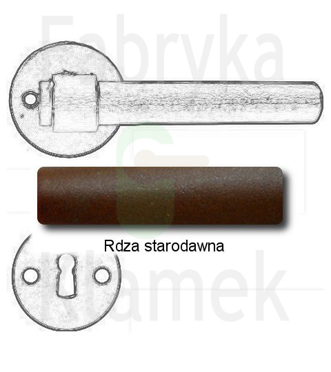 Klamka Milano 1831 RUN z rozetą na klucz Klamka Milano 1831 RUN z rozetą na klucz