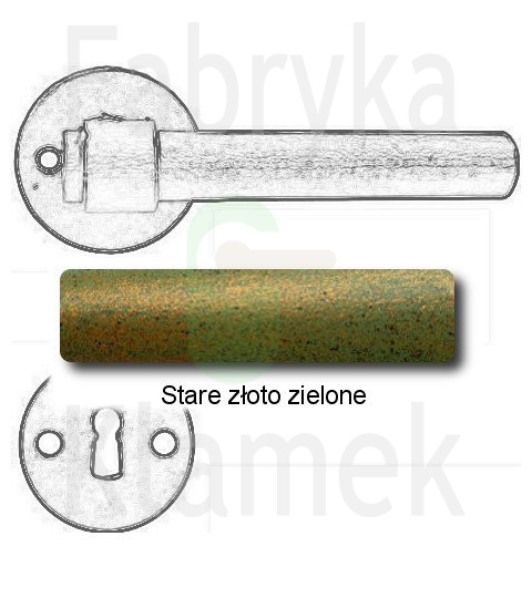 Klamka Milano 1831 RUN z rozetą na klucz Klamka Milano 1831 RUN z rozetą na klucz